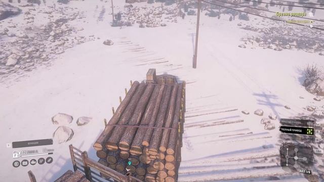 SnowRunner. Кольский полуостров. Ковдозеро. Поручение «Бревно раздора» смотреть онлайн