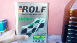 Моторное масло Rolf Energy полусинтетика 10w40.Лада Калина 2.