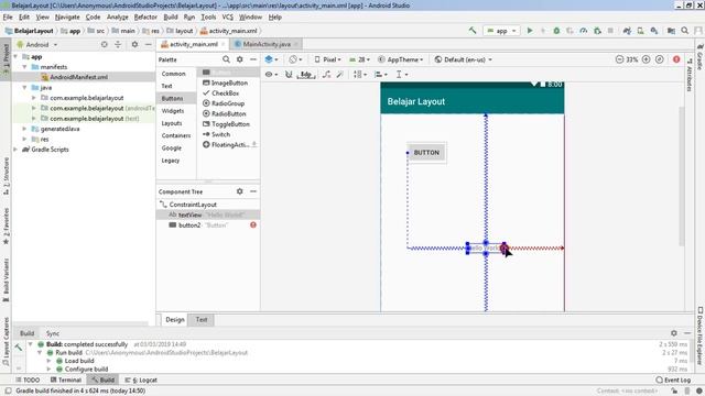 Belajar Menggunakan Constraint Layout di Android Studio смотреть онлайн