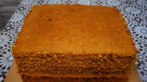 Медовый торт. Медовик с заварным кремом и вишнёвым конфитюром. БЕЗ ЛИШНИХ ЗАМОРОЧЕК