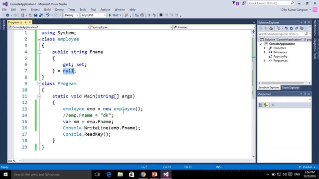 Part 29 C# Operators-5 Null Conditional (NEWLY LAUNCHED) AND, Null-Coalescing Operator смотреть онлайн