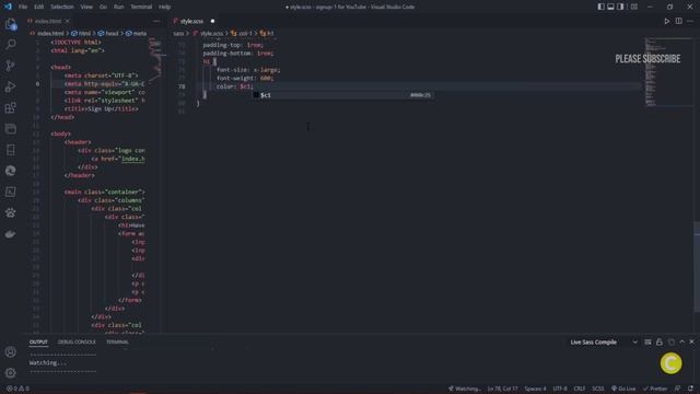Responsive Signup Form using HTML, Sass and CSS only смотреть онлайн