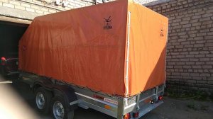 Прицеп экспедиция немного ошиблись с размерами гаража