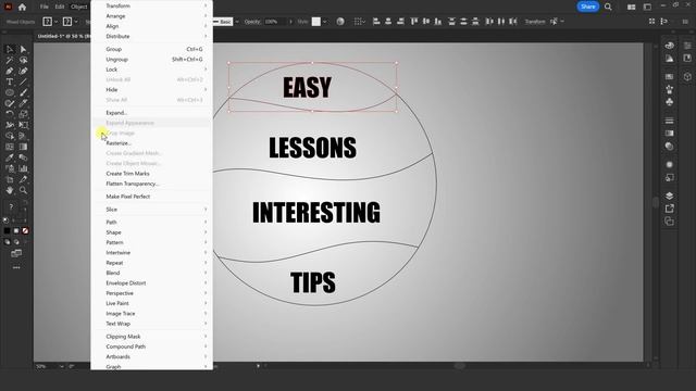 Warp Text in Adobe Illustrator- Tutorial смотреть онлайн