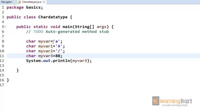 char data type in java смотреть онлайн