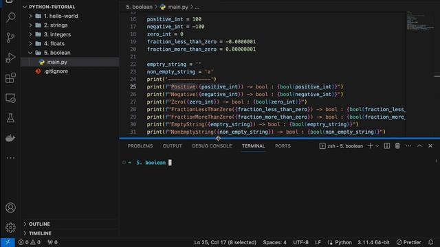9. Python Boolean Data Type - Python Tutorial for Absolute Beginners смотреть онлайн