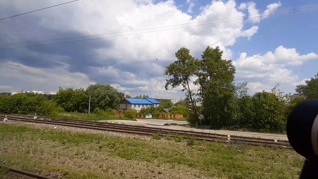 Выезд в Москву со станции Калужского жд вокзала Калуга один 1 Азарово платформа Садовая летом днём смотреть онлайн