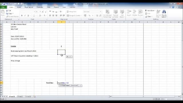 Create an invoice using Microsoft Excel смотреть онлайн