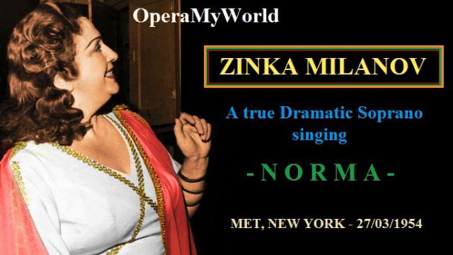 Zinka Milanov Recitatives Norma with Chest Tones & Etherial Pianissimos [MET, 1954] смотреть онлайн