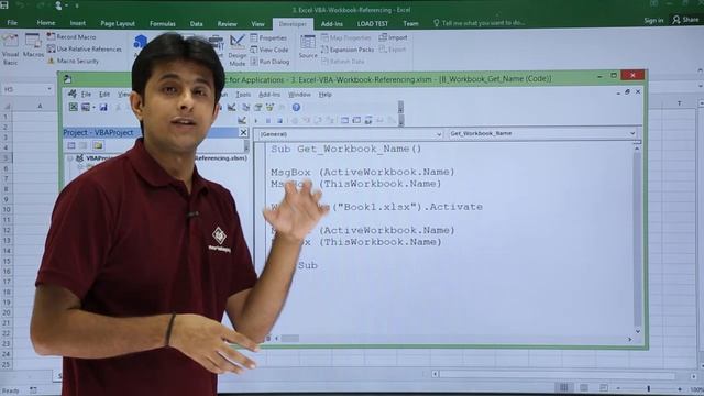 Excel VBA - Get Workbook Name смотреть онлайн