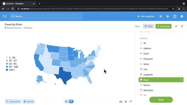 Visualizing data with maps in Metabase смотреть онлайн