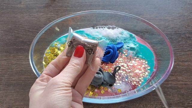 Making Slime with Bags Clay and Lip Tint Makeup Relaxing ASMR смотреть онлайн