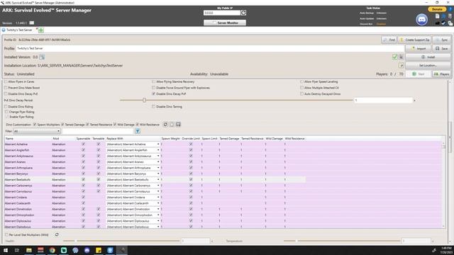 ARK Server Manager Part 09 - Dino Settings (2023) смотреть онлайн