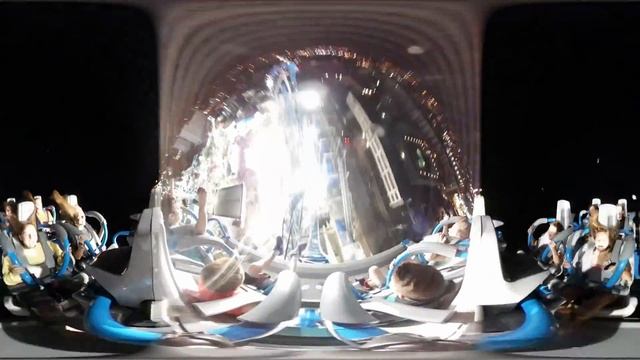 GaleForce at night front seat 360° on-ride 4K POV Playland's Castaway Cove смотреть онлайн