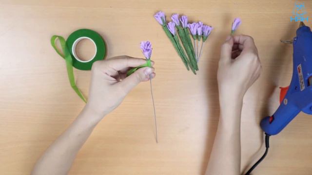 How To Make Limonium Sinuatum Paper Flower From Crepe Paper | DIY Flower Paper
