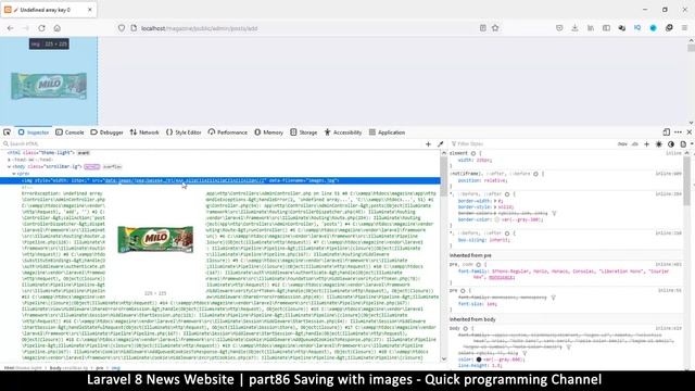 #87 Laravel 8 News Website | Saving content with images 2 | Quick programming tutorial смотреть онлайн