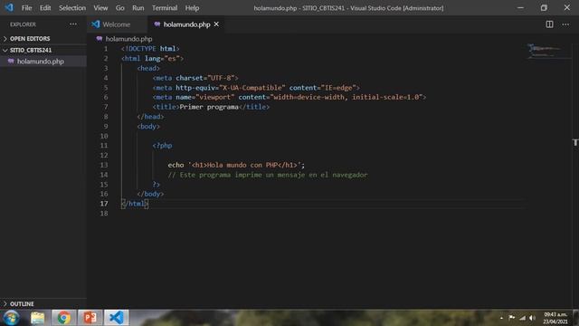 CURSO PHP PARTE 2: CREANDO EL PRIMER PROGRAMA смотреть онлайн