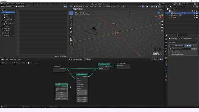 Spline Length -- Geometry Nodes -- Learning Blender смотреть онлайн