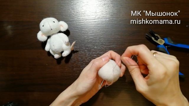 5 Вышивка носика. МК "Мышонок" в стиле тедди смотреть онлайн