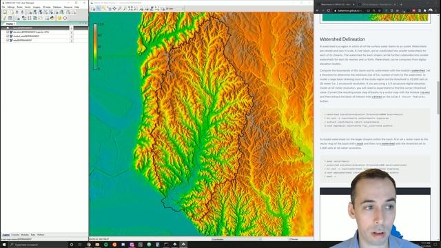 Watershed Analysis in GRASS GIS смотреть онлайн