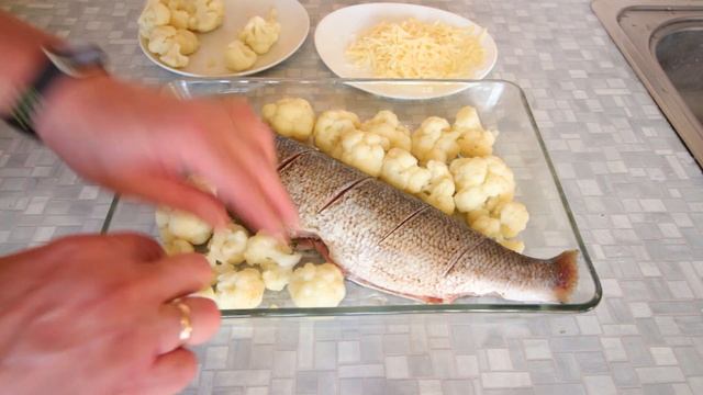 Запечённый чир в духовке с цветной капустой смотреть онлайн