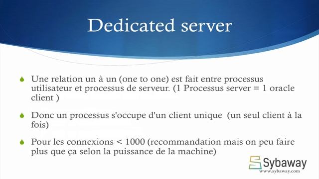 Tutoriel Oracle DBA1 (32) : L'architecture dédier (Dedicated server). смотреть онлайн