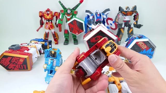 GeoMecha BeastGuardian & CaptainDino All Solid Warrior Transformation смотреть онлайн