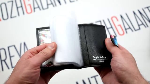 Женская кожаная визитница Sergio Valentini СВ 3269-010 смотреть онлайн