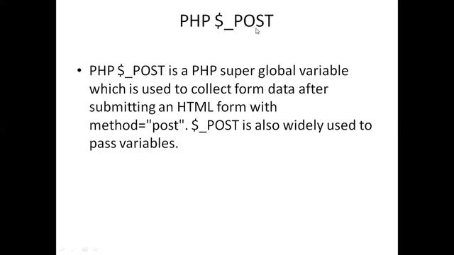 Q11 $_REQUEST , $_POST and $_GET superglobal Variables смотреть онлайн
