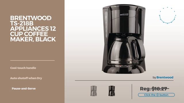 Top 12 Coffee Makers By Brentwood // Coffee Makers Best Sellers смотреть онлайн