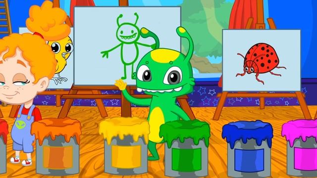 Groovy The Martian - At carnival night, Lucas the spider come to scare the kids with a costume! смотреть онлайн