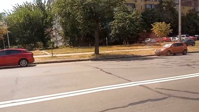 Киевский автобус МАЗ 203 бортовой номер 8654 маршрут номер 6 обратно запись полного маршрута. смотреть онлайн