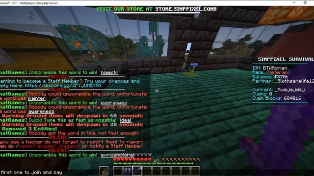 server tour (ip and port in the description is bedrock and java) смотреть онлайн