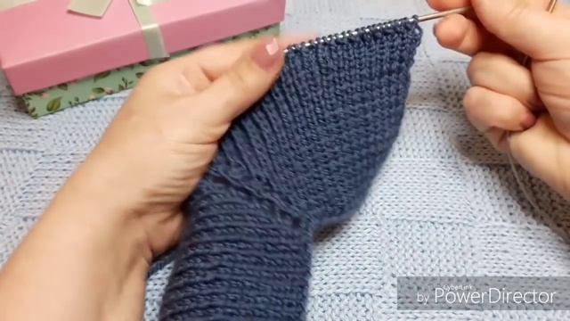 Самые удобные следки,без швов на двух спицах.МК#вязание смотреть онлайн