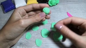 Лепим капусту из воздушного пластилина