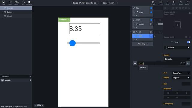 Progress bar with counter - Protopie tutorial смотреть онлайн