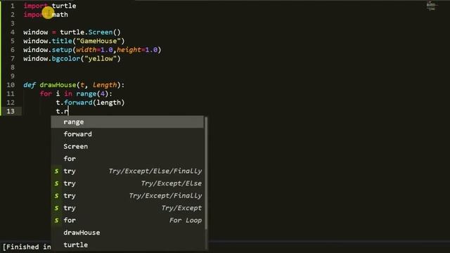 2 ЧАСТЬ Рисую дом с помощью turtle на Python смотреть онлайн