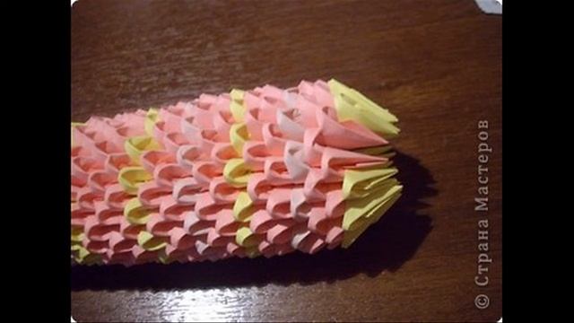 Модульное оригами. Креветка. Мастер-класс. смотреть онлайн