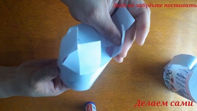 Как сделать из бумаги БОКАЛ. Оригами БОКАЛ смотреть онлайн