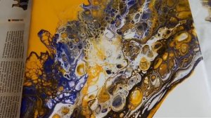 Акриловая заливка: Абстракция жидким акрилом, замес краски с клеем и лаком. Acrylic Pouring_Paintin