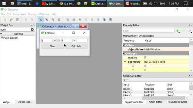 Engineering Python 17B: PyQt and Qt Designer - Simple Calculator смотреть онлайн