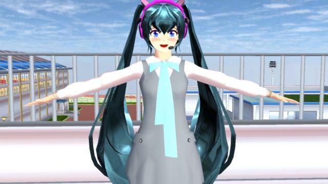 Hatsune Miku Levan Polkka ￼Original By Sundae MMD(SAKURA SchoolSimulator)￼