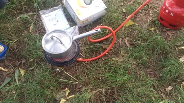 Bigh-3 Ballu готовим пищу на природе без костра и мусора ик-обогреватель