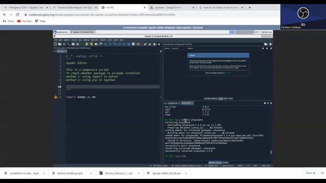 Installation of Spyder packages смотреть онлайн