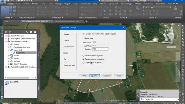 Como exportar desde Civil 3D a Google Earth mediante la aplicación Export KML. смотреть онлайн