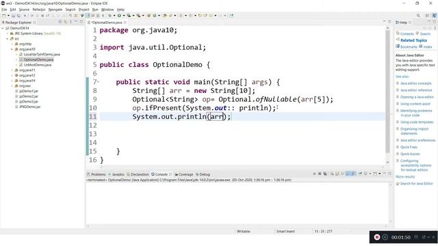 Java 10 new features | Enhancements to the Optional class | Optionaal.orElseThrow| Java Beam смотреть онлайн
