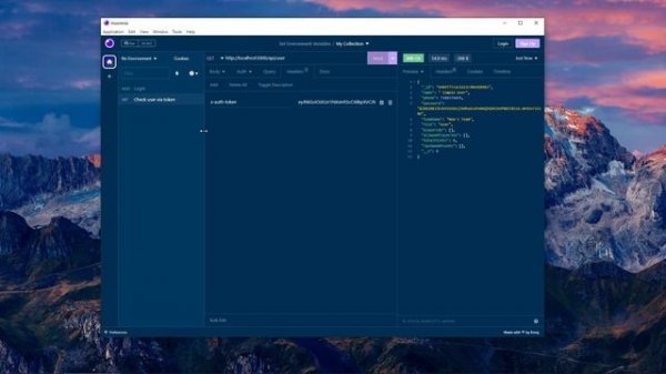 Insomnia - Use VALUE from one request in another