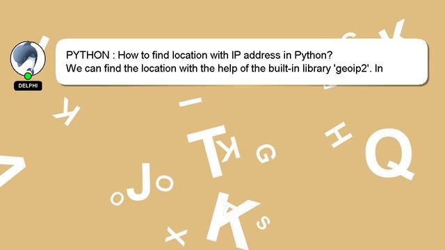 PYTHON : How to find location with IP address in Python? смотреть онлайн