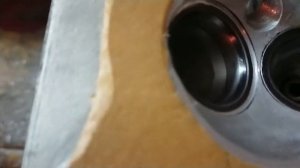 Портинг головки скутера мотора 158QMJ/157QMJ. Увеличенные клапана от Honda SH150