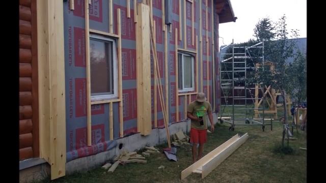 Монтаж блок хауса из сосны и перевоплощение дома — Лесобаза.рф смотреть онлайн